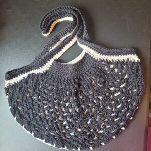 Market bag/black & white