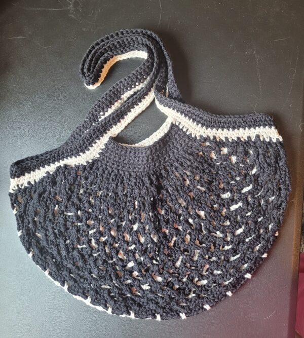 Market bag/black & white
