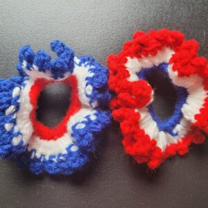 Scrunchies/red, white & blue