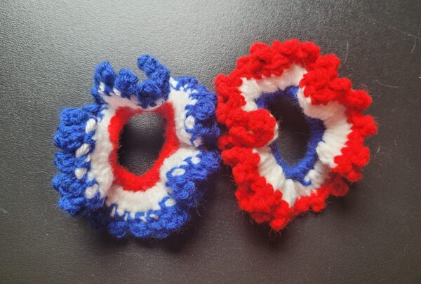 Scrunchies/red, white & blue