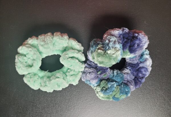 Scrunchies/mint green & blues and greens