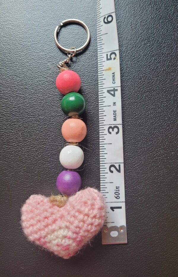Heart & beads keychain - Image 2