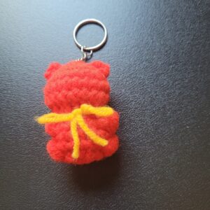 Gummy bear keychain/red