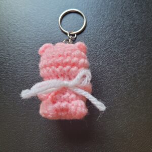 Gummy bear keychain/pink
