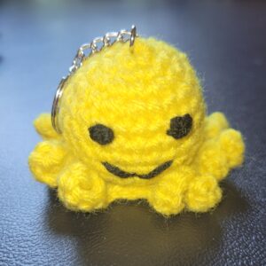 Octopus keychain/yellow