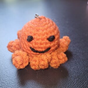 Octopus keychain/orange