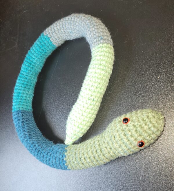 Snake/green, blue, gray/35" - Image 2