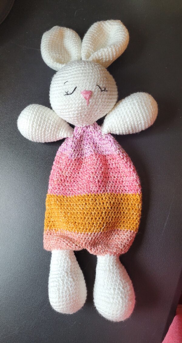 Bunny/pink, orange, white