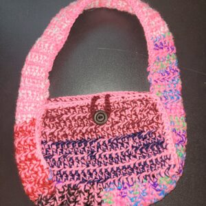 Scrap yarn purse/11"x8"