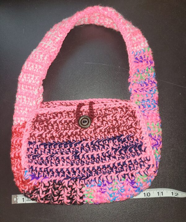 Scrap yarn purse/11"x8" - Image 2